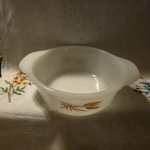Vintage Anchor Hocking (Fire King)  Wheat Pattern #445 With 17 On Back